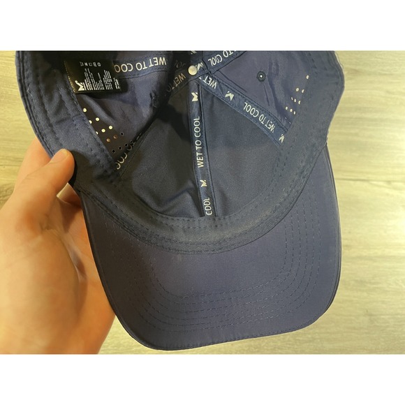 Mission Hat Cap Strapback Blue Lightweight Adjustable Outdoor Golf Tennis Run - Picture 6 of 7